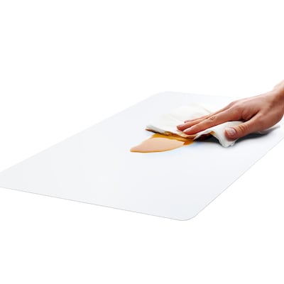 Floortex Hometex Anti-Microbial Vinyl Desk Mat, 36" x 20", Fresh Mist (NCDMFLMS0014)