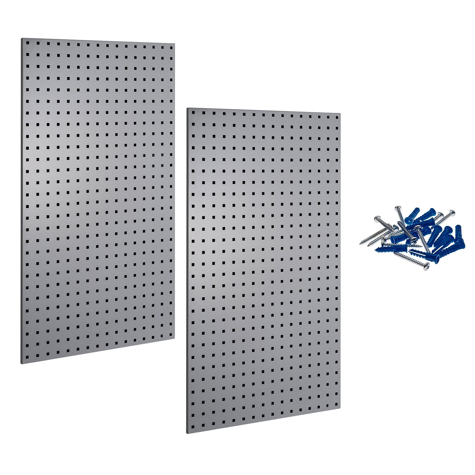 Triton Products LocBoard 24 x 42 x 9/16 Steel Square Hole Pegboards, 2/Set (LB2-G)