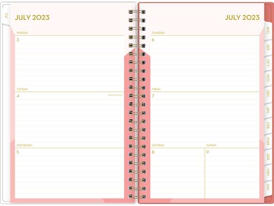 2023-2024 Blue Sky Cali 5 x 8 Academic Weekly & Monthly Planner, Pink (130621-A24)