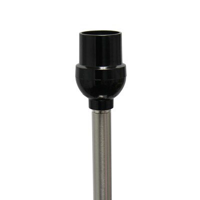 Creekwood Home Vista 57" Contemporary Classic Brushed Nickel Floor Lamp, Feit LED Bulb, White Shade (CWF-3005-WH-LB)