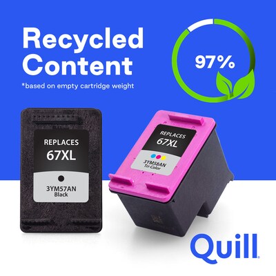Quill Brand® Remanufactured Black/C/M/Y Standard Yield Ink Cartridge Replacement for Canon PGI-225/CLI-226 (4530B008), 4/Pack