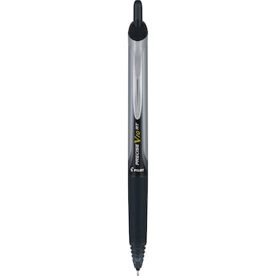 Pilot Precise V10 Retractable Rollerball Pens, Bold Point, 1.0mm, Black Ink, Dozen (PV1R-BLK)