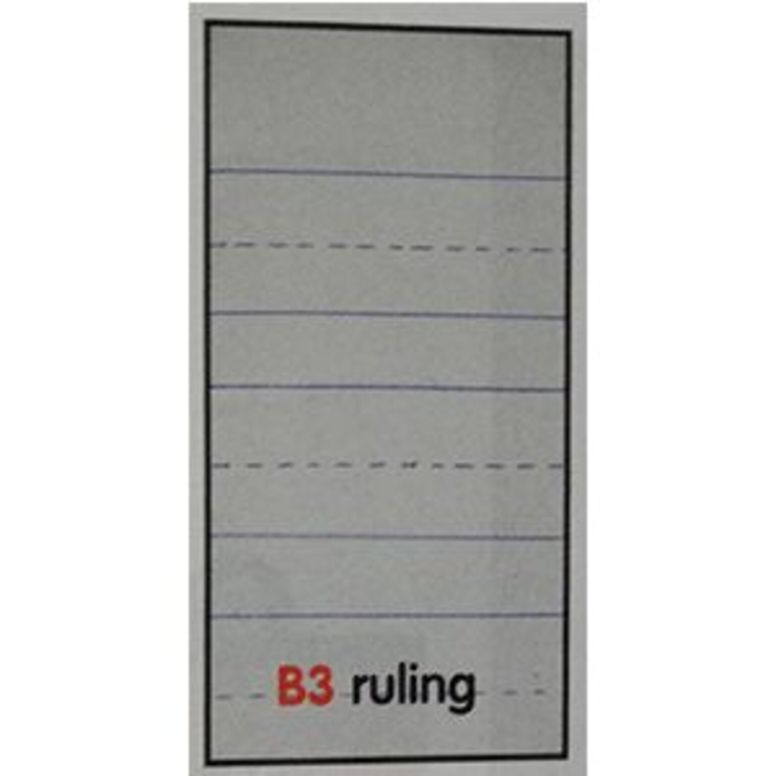 Ruled Newsprint Paper, 12 X 9, 3/4 X 3/8 Slotted With 3/8 Spacer, 500Sheets/Ream