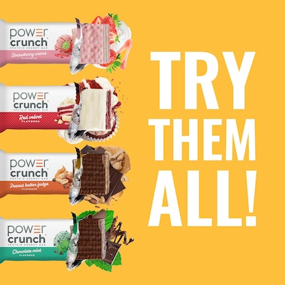 Power Crunch Peanut Butter Fudge Protein Bar, 16.9 oz., 12 Bars/Box (XUS44272)