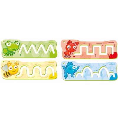 Miniland Pre-Writing Basics Patterns, 4/Set (MLE36250)
