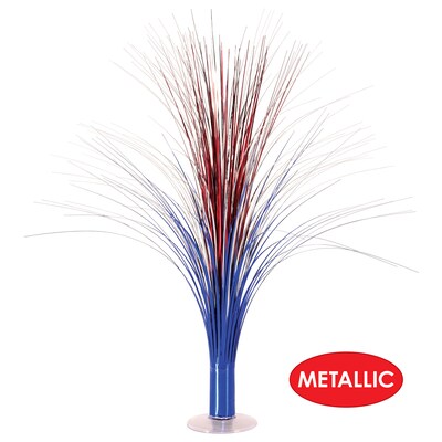 Beistle Fourth of July Metallic Spray Centerpiece, 3/Pack (53929-RSB)