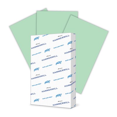 Hammermill Fore MP Colors Multipurpose Paper, 20 lbs., 8.5 x 14, Green, 500 Sheets/Ream (103374)