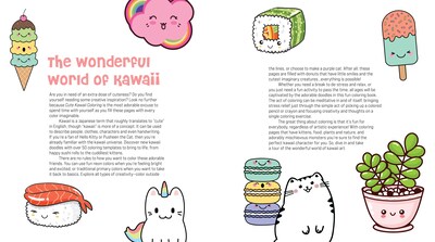 Quarto Cute Kawaii Coloring Book, 128 Pages (9780785839378)