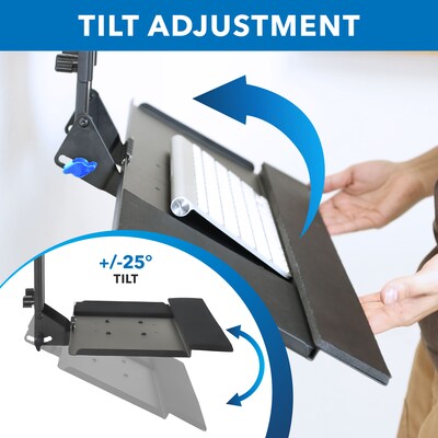 Mount-It! 25"W Adjustable Standing Keyboard Tray (MI-7915)