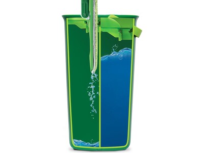 Libman Rinse 'n Wring Microfiber Butterfly Mop & Bucket Kit, Green, /Set (1516001)
