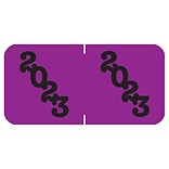 Medical Arts Press Jeter Large Compatible 4-Digit Year Labels; 2023, Purple, 500/Roll (3377223)