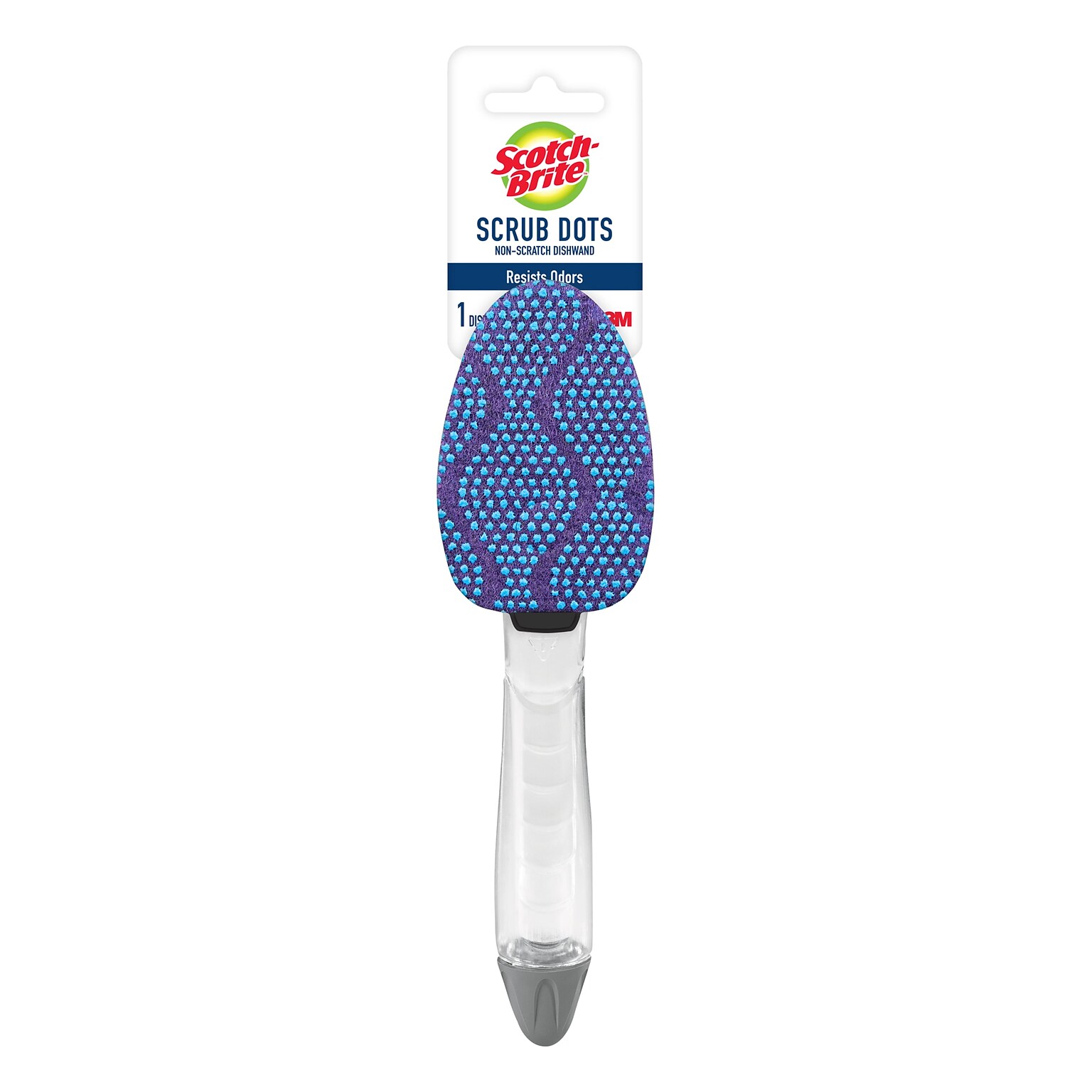 Scotch-Brite Scrub Dots Non-Scratch Dishwand, Blue/Purple (690-4)