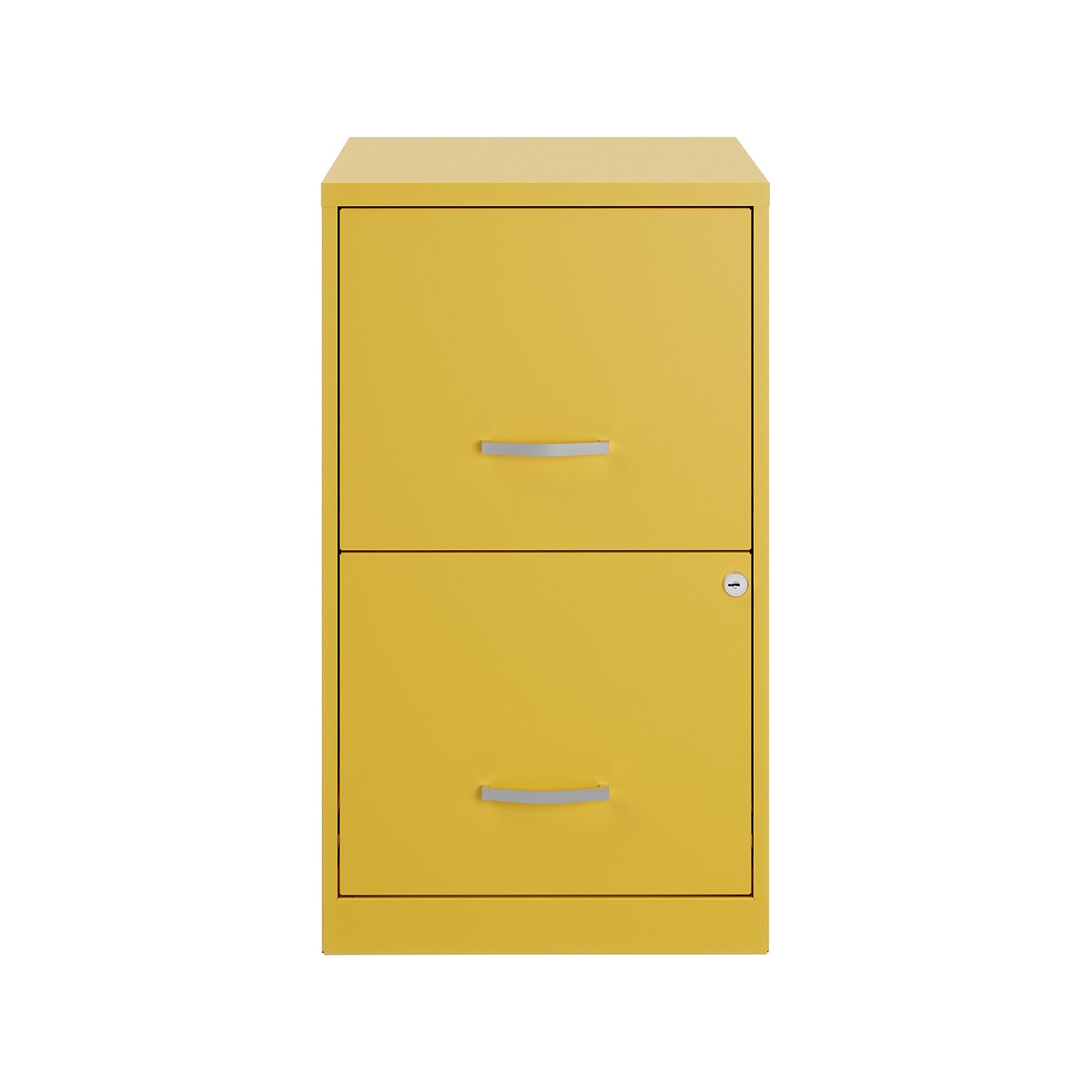 Space Solutions SOHO Smart File 2-Drawer Vertical File Cabinet, Letter Size, Lockable, Goldfinch (25272)