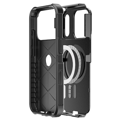 TUFF8 Impact Dual-Layer Rugged MagSafe Phone Case for iPhone 18 Pro, Shock Absorbing, Black (T8I-IP1803)
