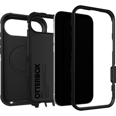 OtterBox Defender Series Pro MagSafe Phone Case for Apple iPhone Air, Shock Absorbing, Black (77-98413)