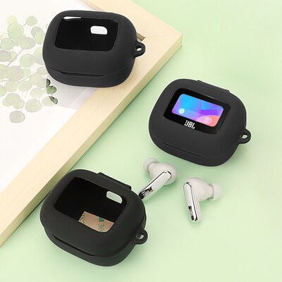 SaharaCase Venture Series Silicone Case for JBL Live Beam 3 Earbuds, Scorpion Black (HP00148)