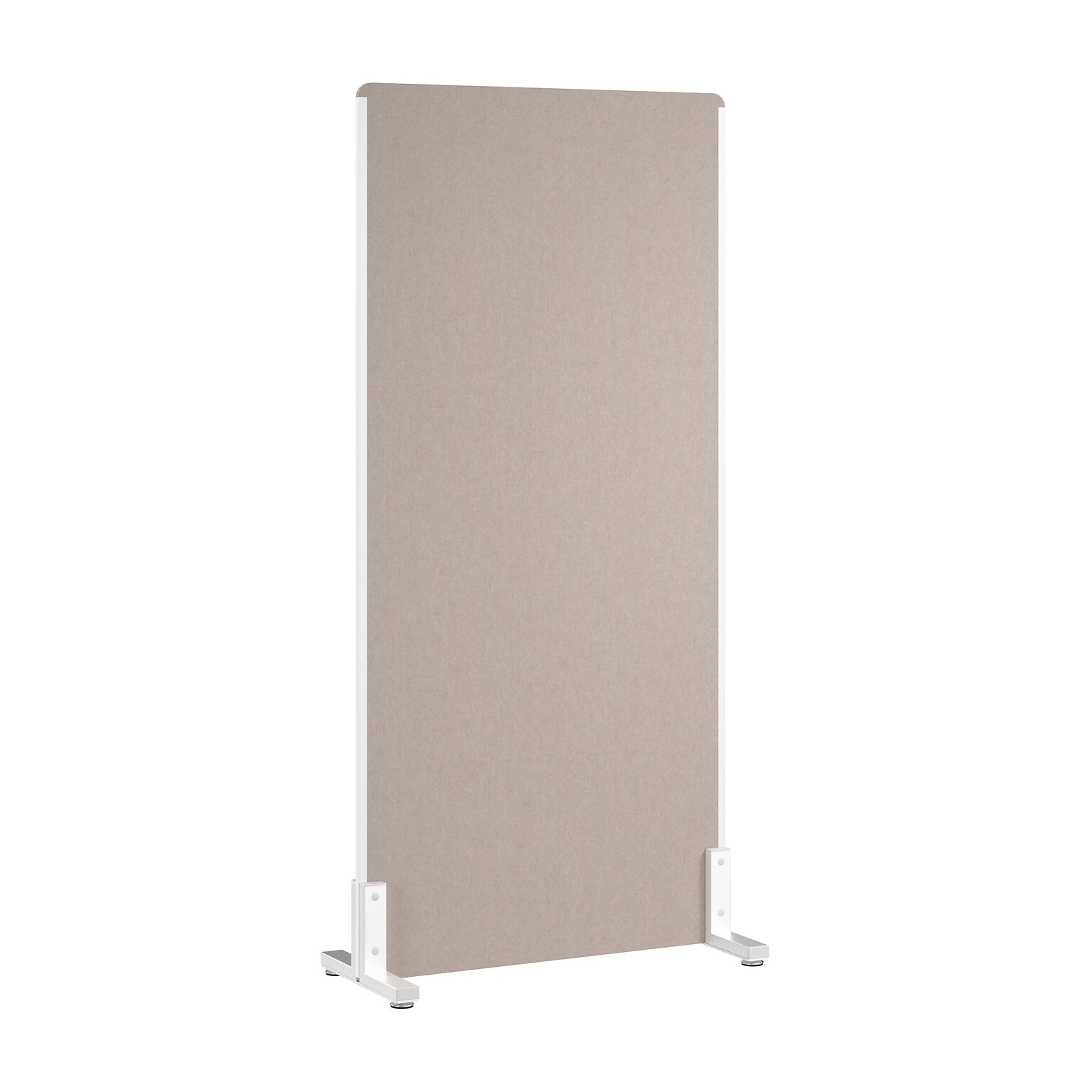 Bush Business Furniture Fabric Freestanding Privacy Panel, 72H x 34W, Warm Beige (PSP234WB-03)