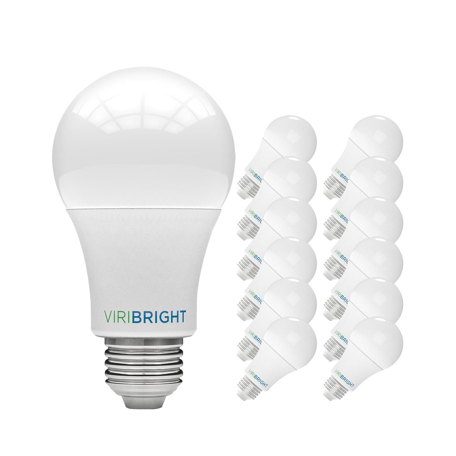 Viribright 9 Watts Cool White LED Household Bulb, 12/Box (450108-ES)