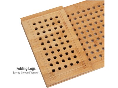 Mind Reader Ventilated Monitor Stand, Light Brown (LATMON-BRN)