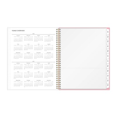 2026 Blue Sky Mimi Pink Frosted 8.5" x 11" Weekly & Monthly Personal Planner (137264-26)