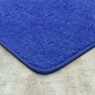 Joy Carpets Endurance Polyester 12 x 6 Machine Tufted Rug, Royal Blue (80R-06)