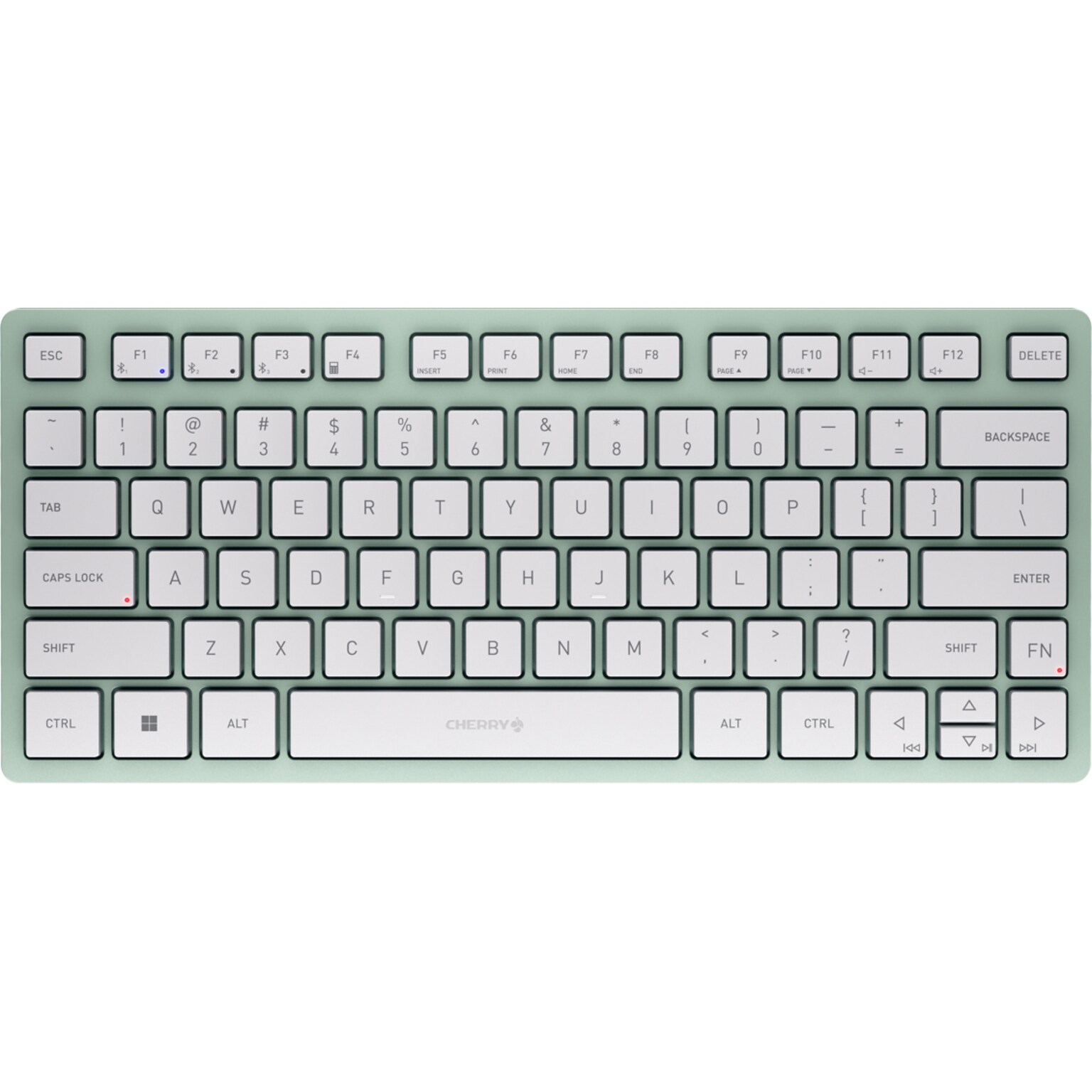 Cherry KW 7100 MINI BT Wireless Multi-Device Compact Keyboard, Agave Green (JK-7100US-18)