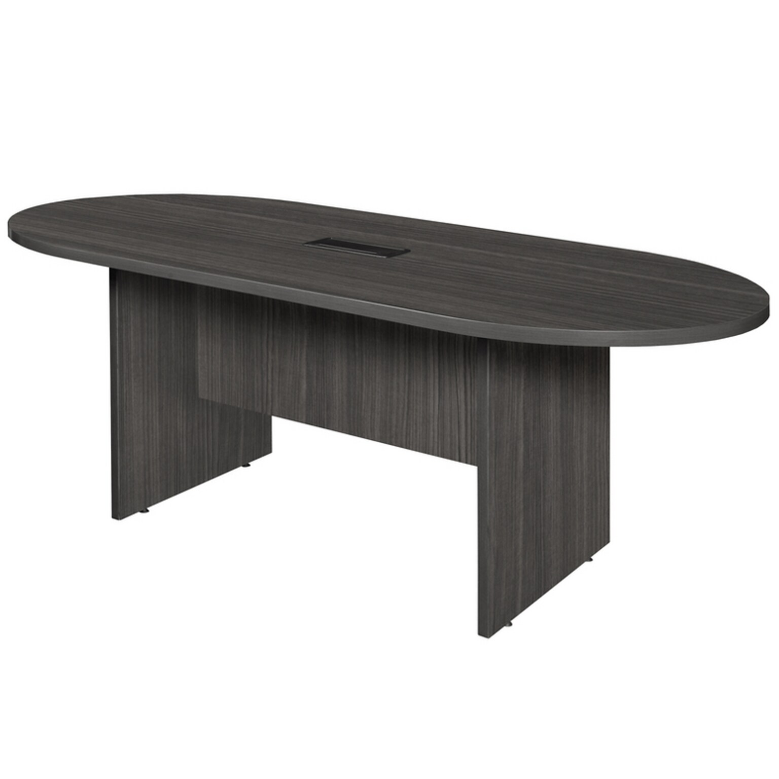 Regency Legacy 71W x 35D Racetrack Shaped Conference Table with Grommet, Ash Grey (LCTRT7135AG)