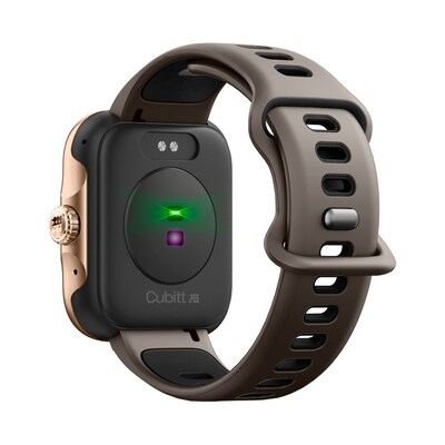 Cubitt VIVA Pro Smartwatch, GPS, 45.2mm, Stainless Steel Case, Mocha Brown Sport Band (CT-VIVAP9)