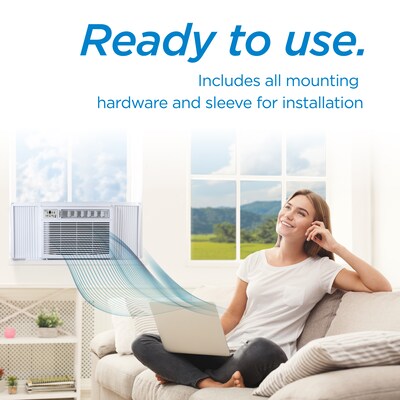 Black & Decker 230-Volt 18,000 (BTU DOE) Window Air Conditioner with Remote, White (BD18WT6)