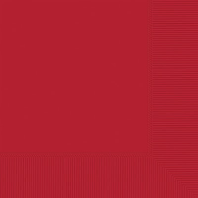 Party City Lunch Napkin, 2-Ply, Red, 40 Napkins/Pack (AM61211-40-ST)