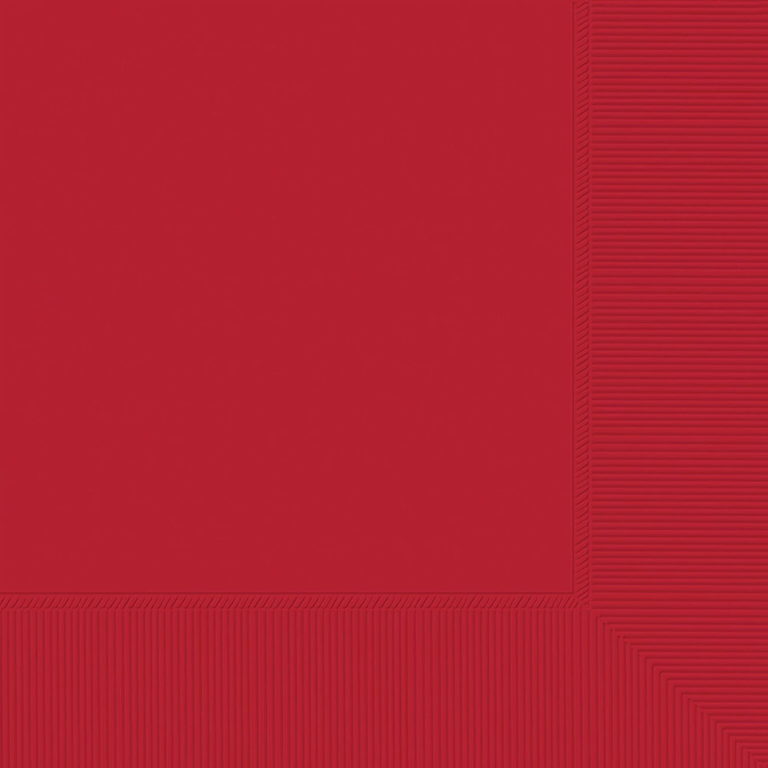 Party City Lunch Napkin, 2-Ply, Red, 40 Napkins/Pack (AM61211-40-ST)