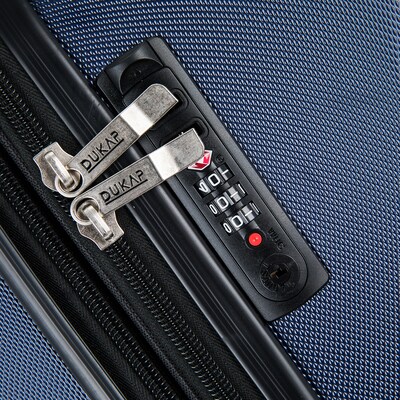 DUKAP Intely 2-Piece Hardside Spinner Luggage Set, TSA Checkpoint Friendly, Blue (DKINT0SM-BLU)