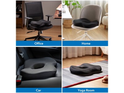 Mount-It! Ergo Collection Memory Foam Ergonomic Seat Cushion, Black (MI-1104)