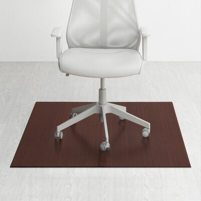 Anji Mountain Plush Bamboo Carpet & Hard Floor Chair Mat, 42 x 48, Dark Cherry (AMB0500-1011)