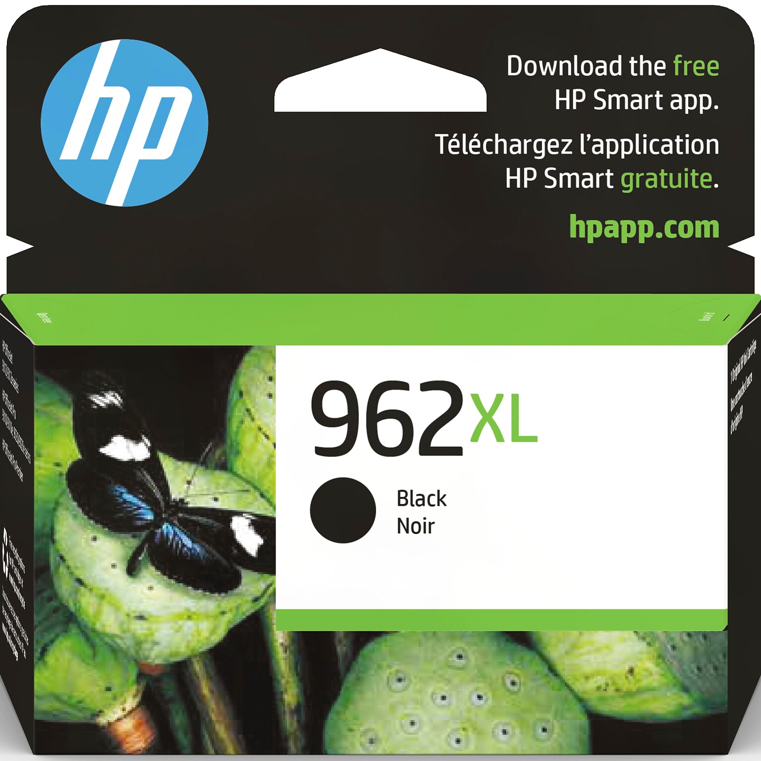 HP 962XL Black High Yield Ink Cartridge, Prints Up to 2,000 Pages (3JA03AN#140)