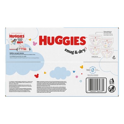 Huggies Snug & Dry Baby Diapers, Size 2, 116/Carton (54646/56433)
