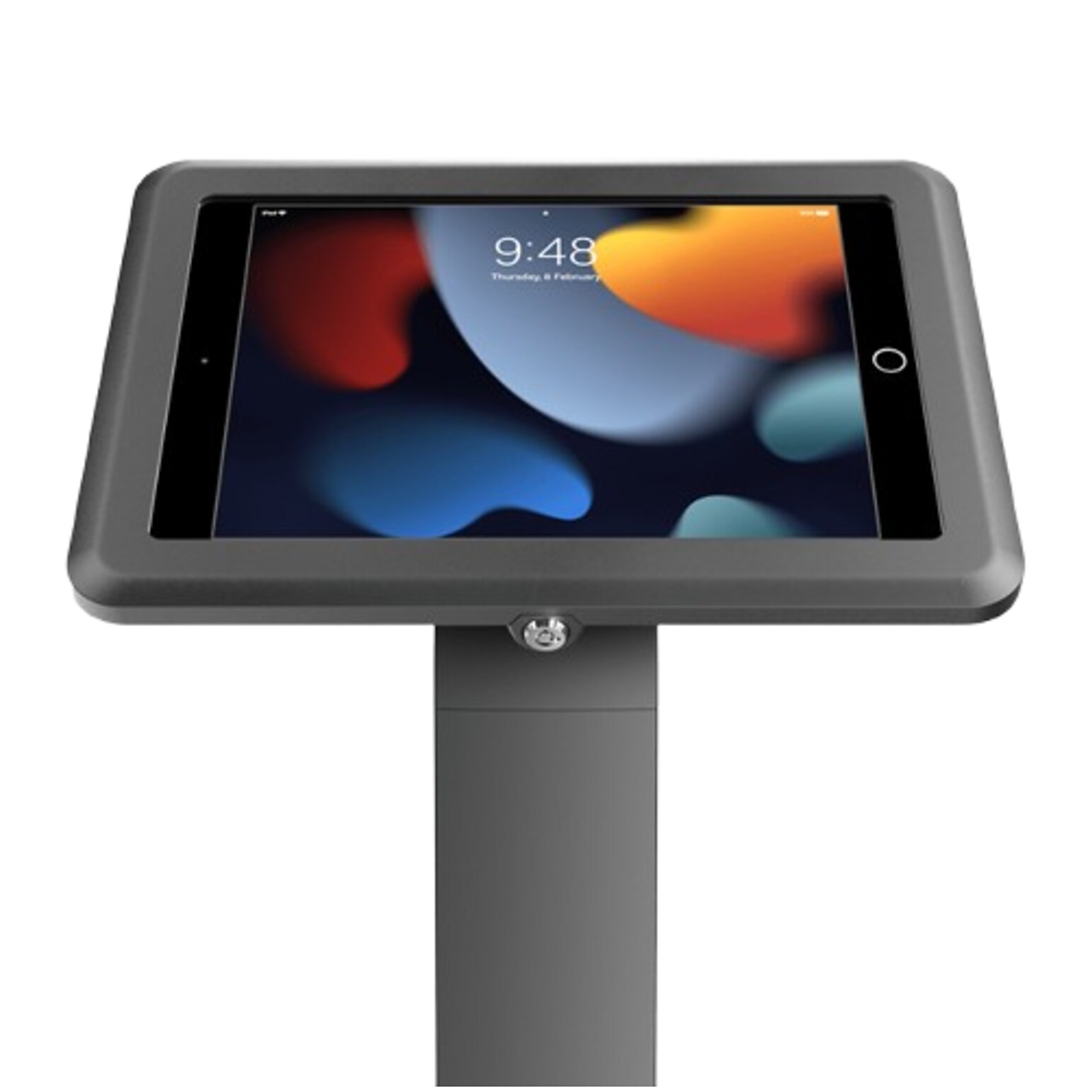 Bosstab Elite Evo Adjustable Anti-Theft iPad Floor Stand, Black (E06-EVXFFR-1)