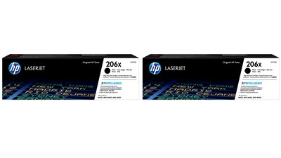 HP 206X Black High Yield Toner 2PK
