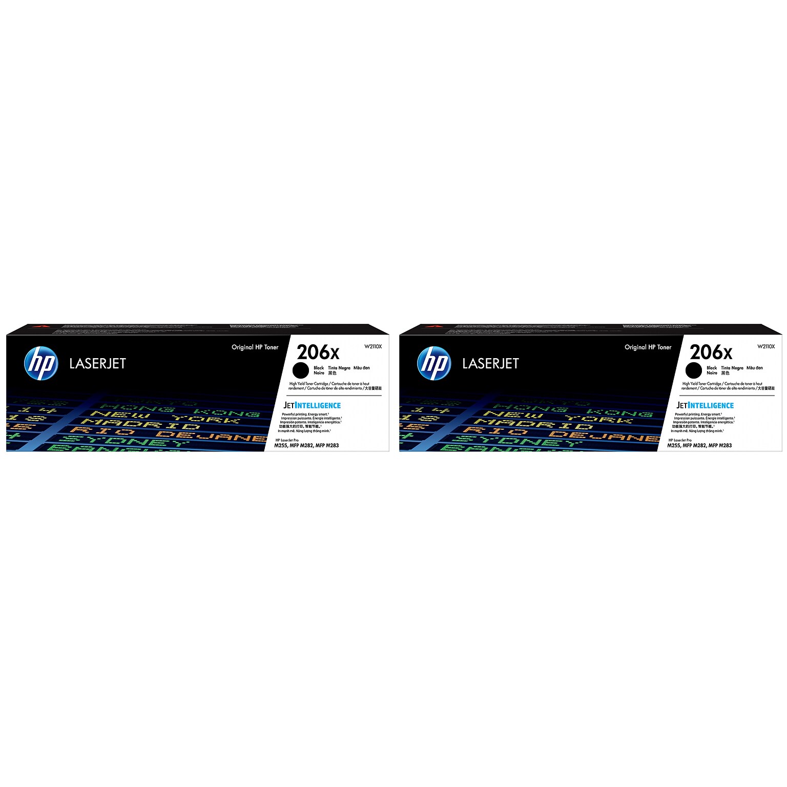 HP 206X Black High Yield Toner 2PK