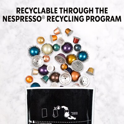 Starbucks Espresso Roast Decaf Coffee Nespresso Original Capsules, Espresso Roast, 50/Box (109050)