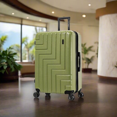 DUKAP Zahav 29.52 Hardside Suitcase, 4-Wheeled Spinner, TSA Checkpoint Friendly, Green (DKZAH00L-GRN)