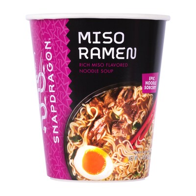 Snapdragon Miso Ramen Cup, 2.1 oz, 6/Pack (307-00419)