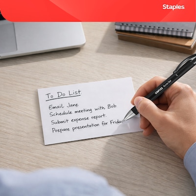 Staples 4" x 6" Index Cards, Blank, White, 500/Pack (TR51011)