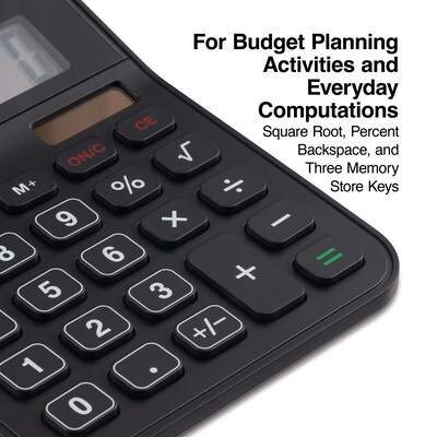 Quill Brand® 8-Digit Desktop Calculator, Gray (SPL-230-QCC)