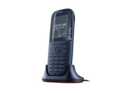 POLY Rove 30 Single-Line Cordless VOIP Phone with Conference Speaker, Black (84H81AA#ABA)
