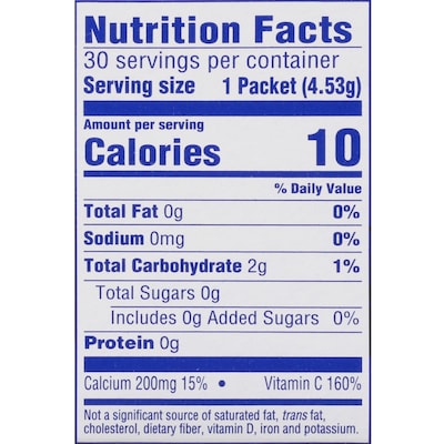 Crystal Light On-The-Go Sugar Free Sunrise Classic Orange Powdered Drink Mix, 0.16 Oz., 30 Packets/Box (GEN00504)