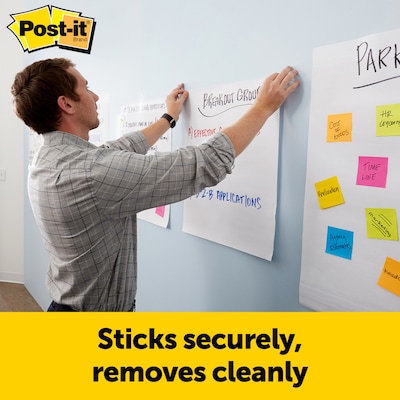 Post-it® Mini Super Sticky Wall Easel Pad, 15" x 18", 20 Sheets/Pad, 2 Pads/Pack (577SS-2PK)