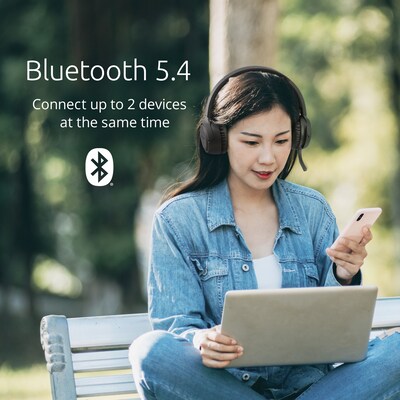 Kensington H1050 Bluetooth On-Ear Headset, Black (K80182WW)