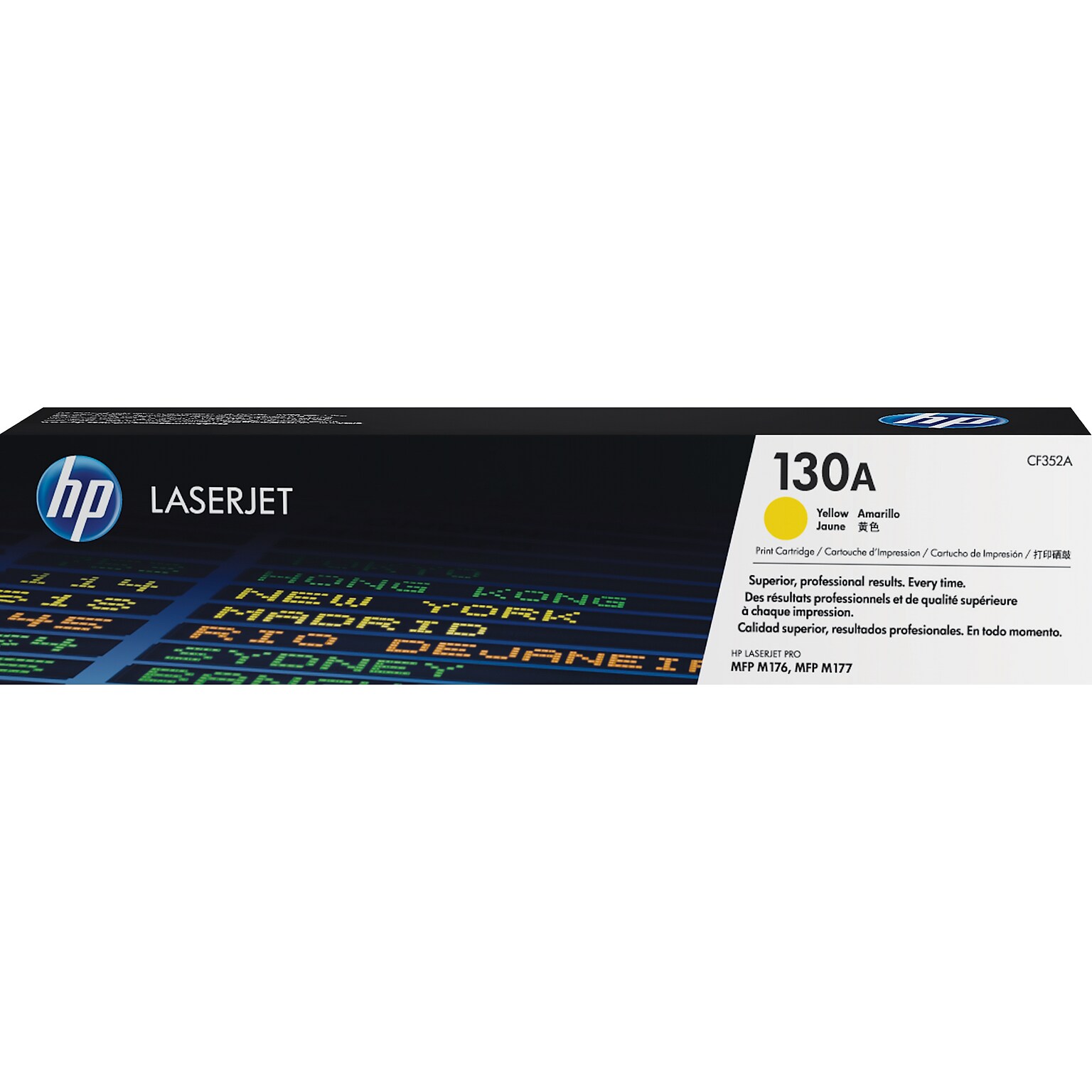 HP 130A Yellow Standard Yield Toner Cartridge, Prints Up to 1,000 pages (CF352A)