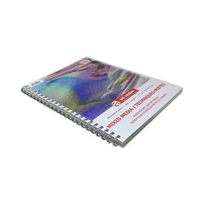 Talens Art Creation 9" x 12" Spiral Bound Mixed Media Sketch Pad, 40 Sheets/Pad, 3/Bundle (TLN9312802M-3)